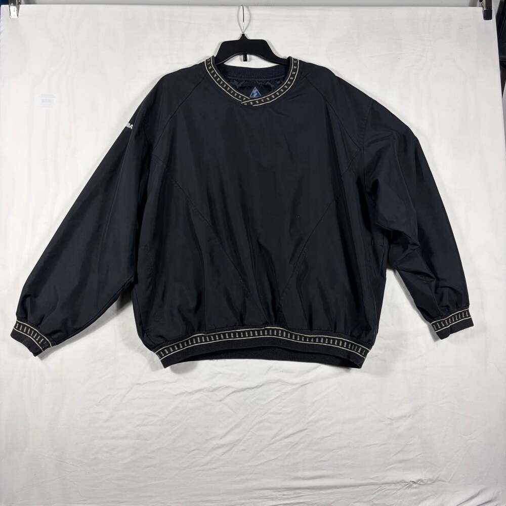 Sportsmaster Club Collection Size L Black Windbreaker Pullover